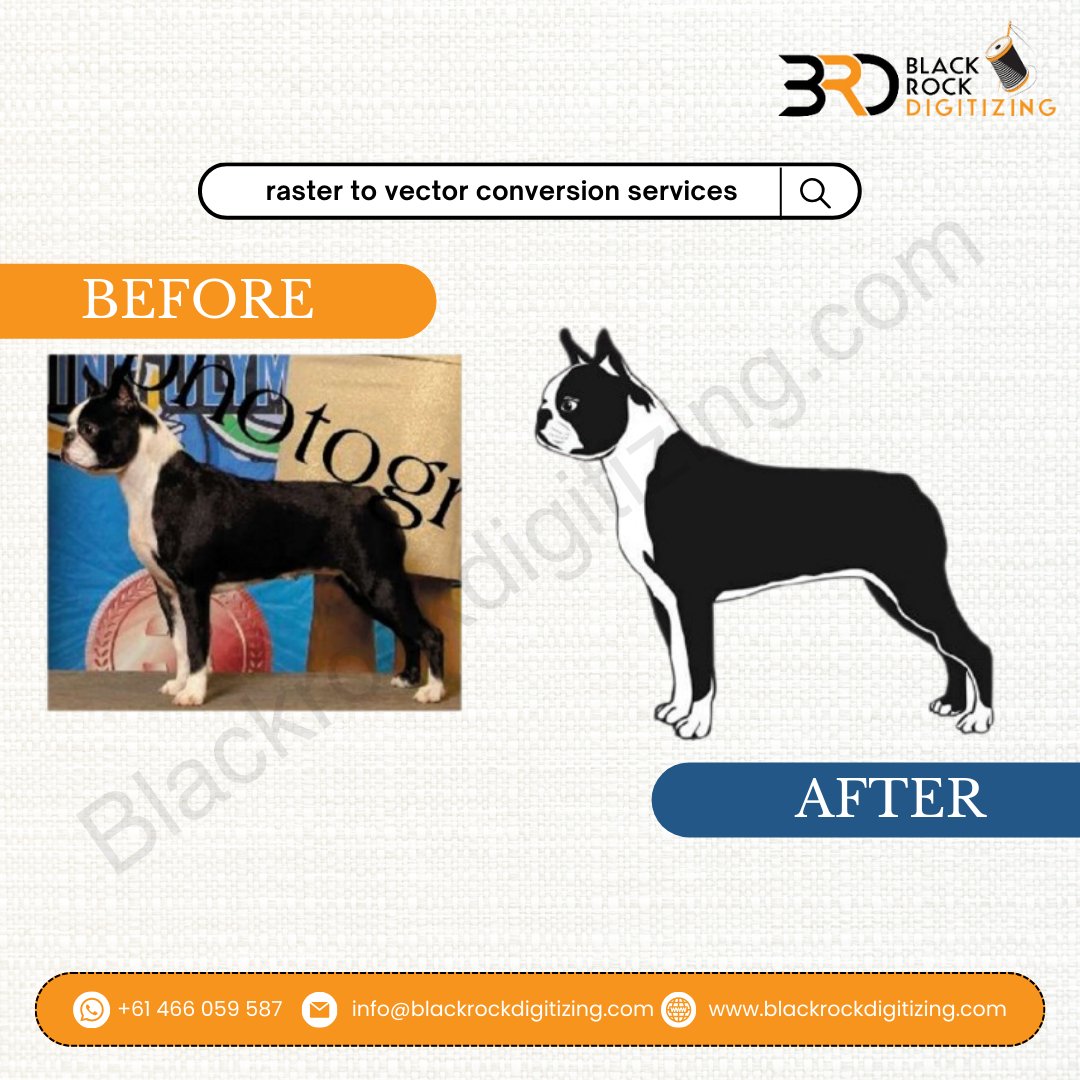 Take your images to the next level with our expert raster to vector conversion services. Our team of experts can transform your images into flawless, scalable masterpieces that will unlock the potential of your graphics. Contact us today!

#rastertovector #vectorconversion