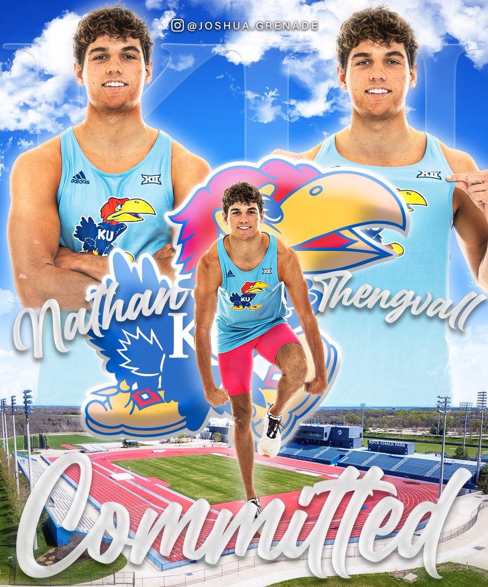 I am super blessed and excited to announce that I will be continuing my academic and athletic career at the University of Kansas! I would like to thank all of my family, friends, coaches and teammates who have encouraged and helped me along the way!
Rock Chalk 💙❤️ #commited