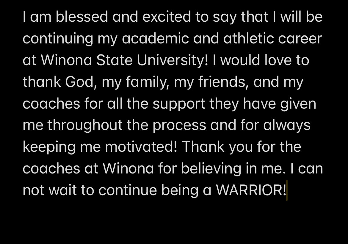 Committed! <a href="/Coach_Bergy/">Brian Bergstrom</a> <a href="/Coach_Spencer11/">Spencer Erickson</a> <a href="/CoachKrauseMHS/">Ken Krause</a> <a href="/CoachLucch/">Ryan Lucchesi</a> <a href="/MuskegoHSFB/">Muskego Football</a> <a href="/WinonaState_FB/">Winona State Football</a> <a href="/travisWSN/">Travis Wilson</a> <a href="/MJ_NFLDraft/">Mark Johnson</a>