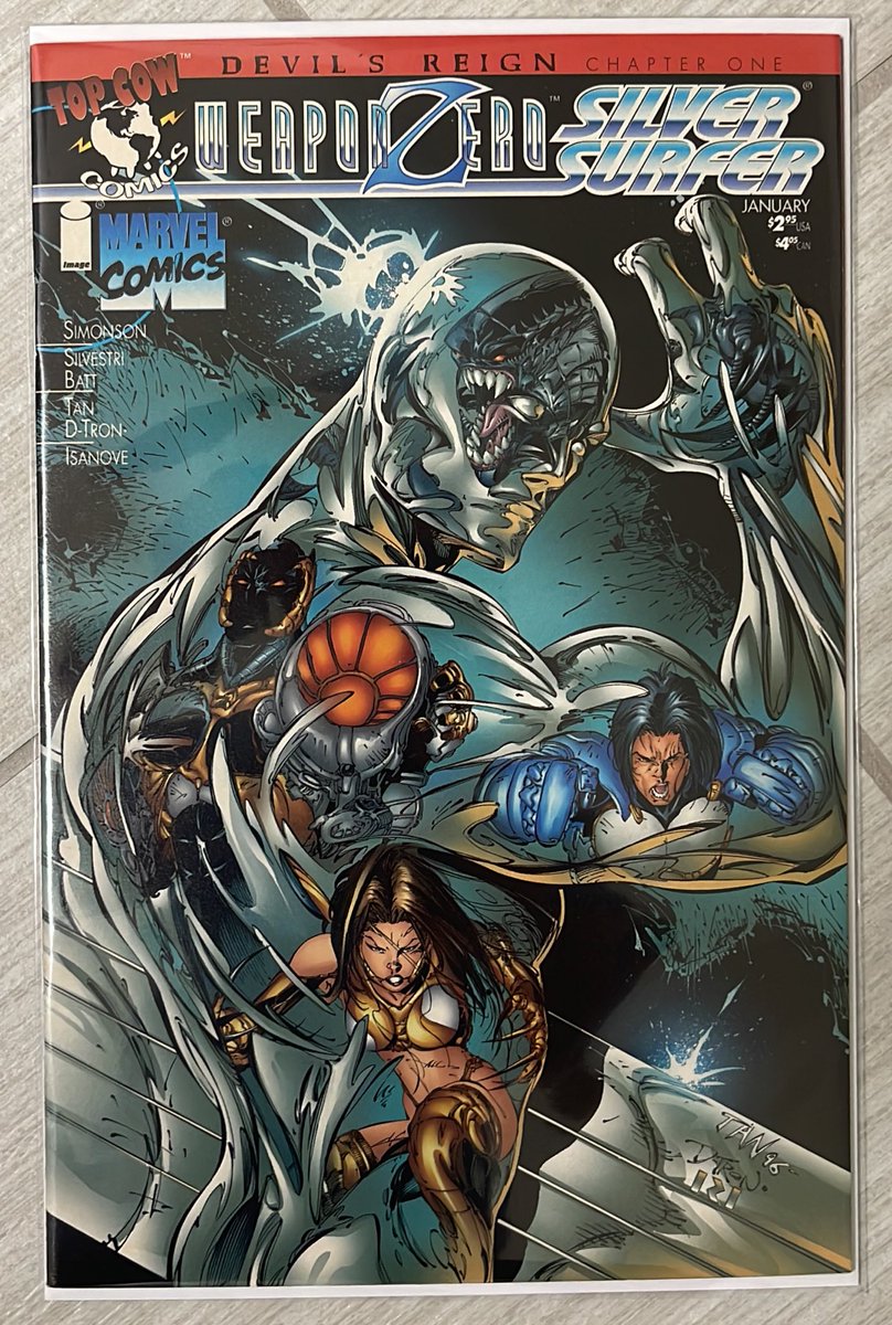 rholmes0520's tweet image. Finally, Weapon Zero Silver Surfer #1 variant by Billy Tan and D-Tron!  #DevilsReign #SilverSurfer @TopCow #MarvelComics #comics #WeaponZero
