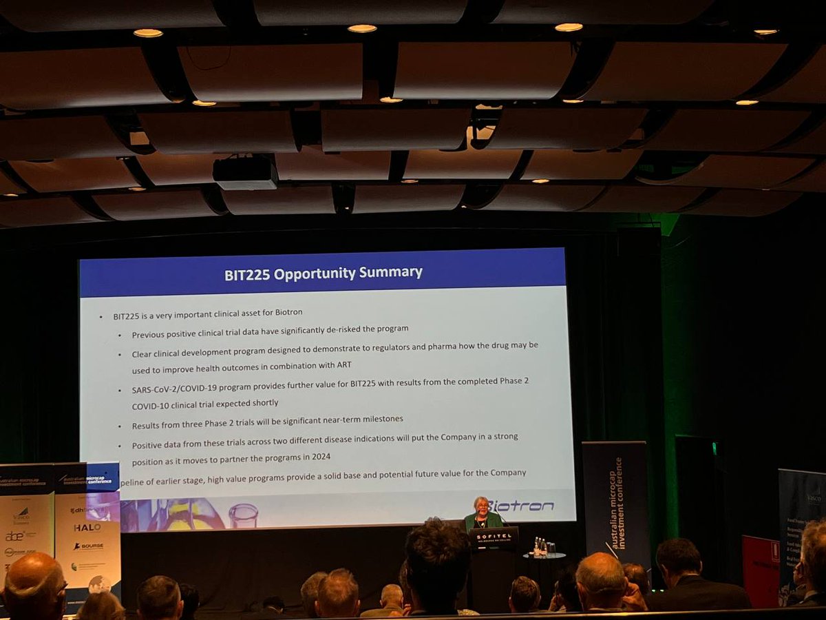 MonsoonComms's tweet photo. Great to see some of our clients presenting the biotech story at the #AusMicrocap Investment Conference yesterday @BiotronLimited @dimerixltd @Pharmaxis Thank you for inviting us @AusMicrocap! https://t.co/hkqwDh2JG8