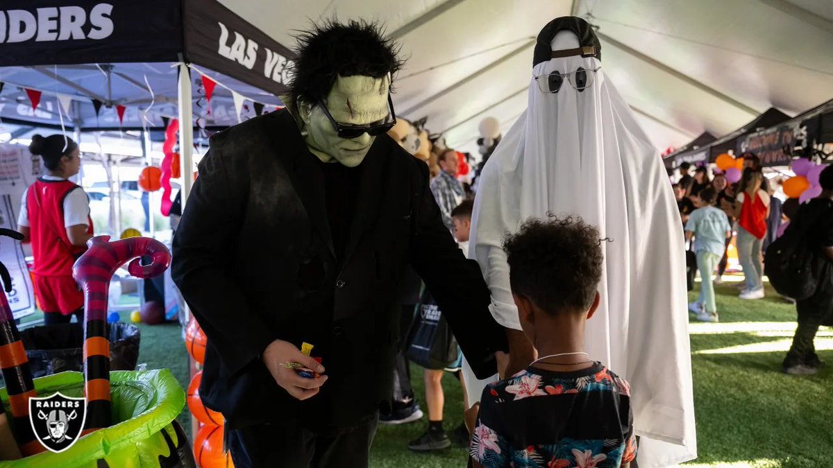 Raiders hold Tent or Treat event for local youth