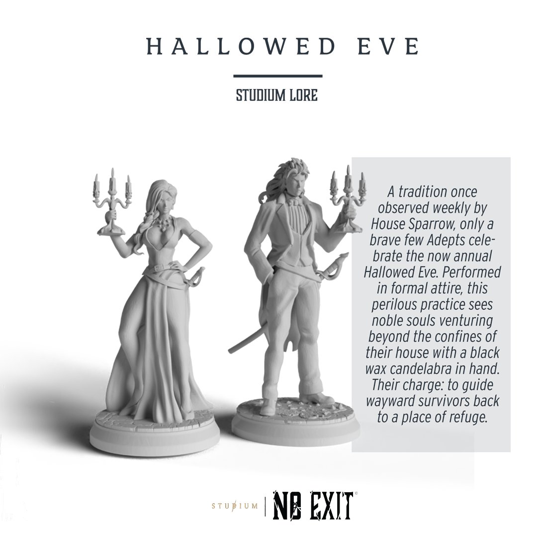 Our Tuesday lore drop for Studium | No Exit comes with a preview for our upcoming resin miniature release featuring some particularly festive lore! More will be coming this week on these minis and how to get your hands on them.  #ResinMiniatures #MiniatureRelease  #TabletopGaming