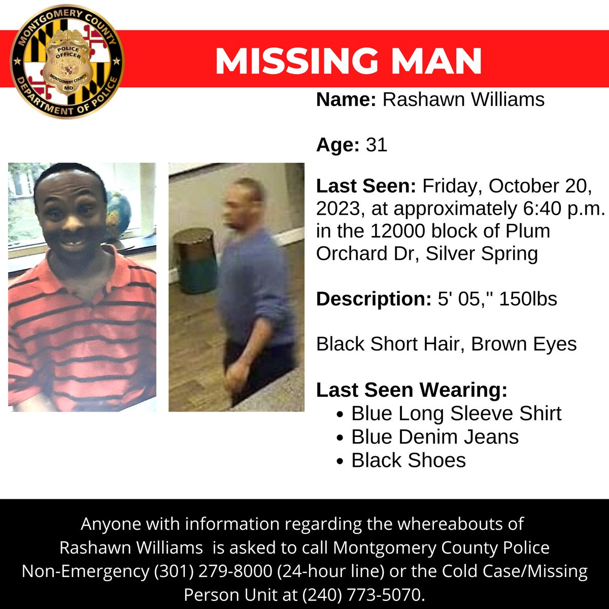 Montgomery County Department of Police tweet media