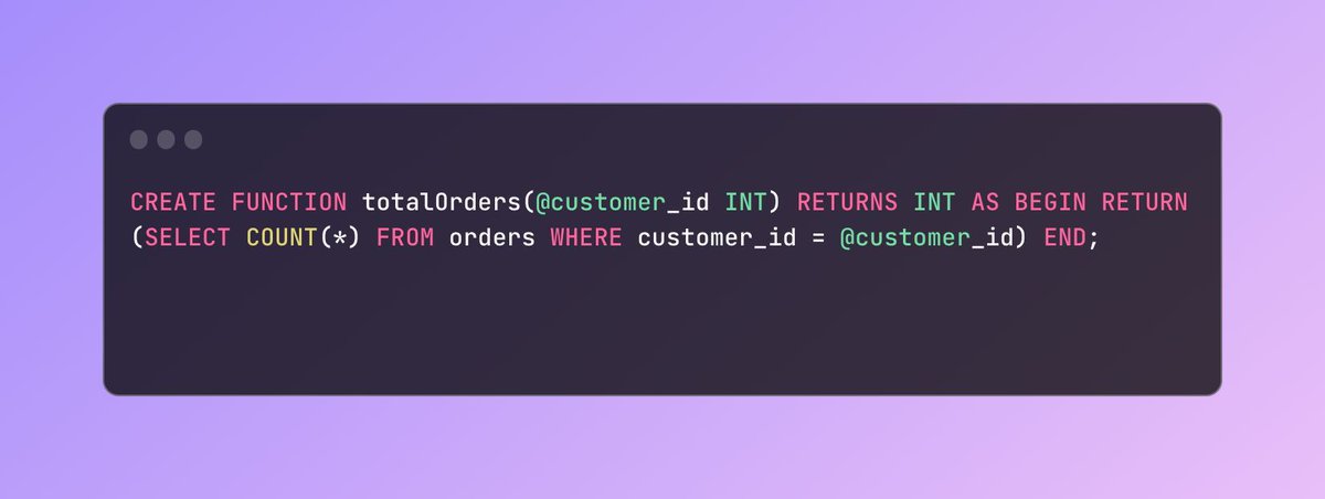 raulmontesin's tweet image. Las funciones en #SQL te permiten crear operaciones personalizadas. Puedes hacer cálculos, transformar datos y más. #SQLFunctions #DataAlchemy 🧪