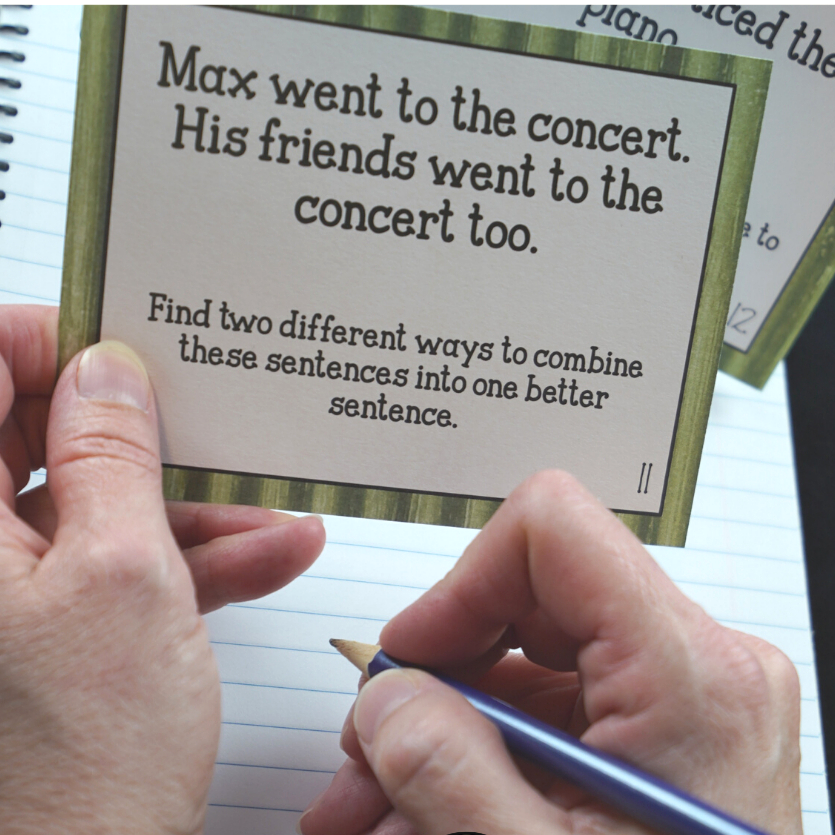 FourthGrStudio's tweet photo. I just LOVE these sentence task cards...and all four sets AND the bundle are on sale through Wednesday!

Why do I use them?

Struggling writers rarely have the stamina to successfully complete the more complex tasks we often ask them.  Frustration grows and nothing gets accomplis https://t.co/tbZGX1X3Ts