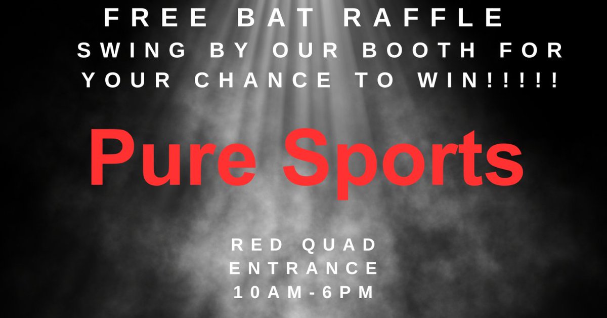 📣 Don't miss Pure Sports Technologies' booth at USSSA Space Coast Complex this Thursday (10/26) & Friday (10/27) from 10am-6pm! Participate in our FREE raffle to win a 2023 BRANCH! Find us at the red quad entrance. Swing by and say hello! 🥎🌟 #pureis4thepeople #swingpure