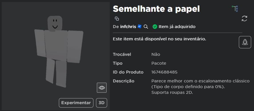 COMO COLOCAR ID DE ROUPA + COMO COMPRAR ROUPAS 3D NO ROBLOX