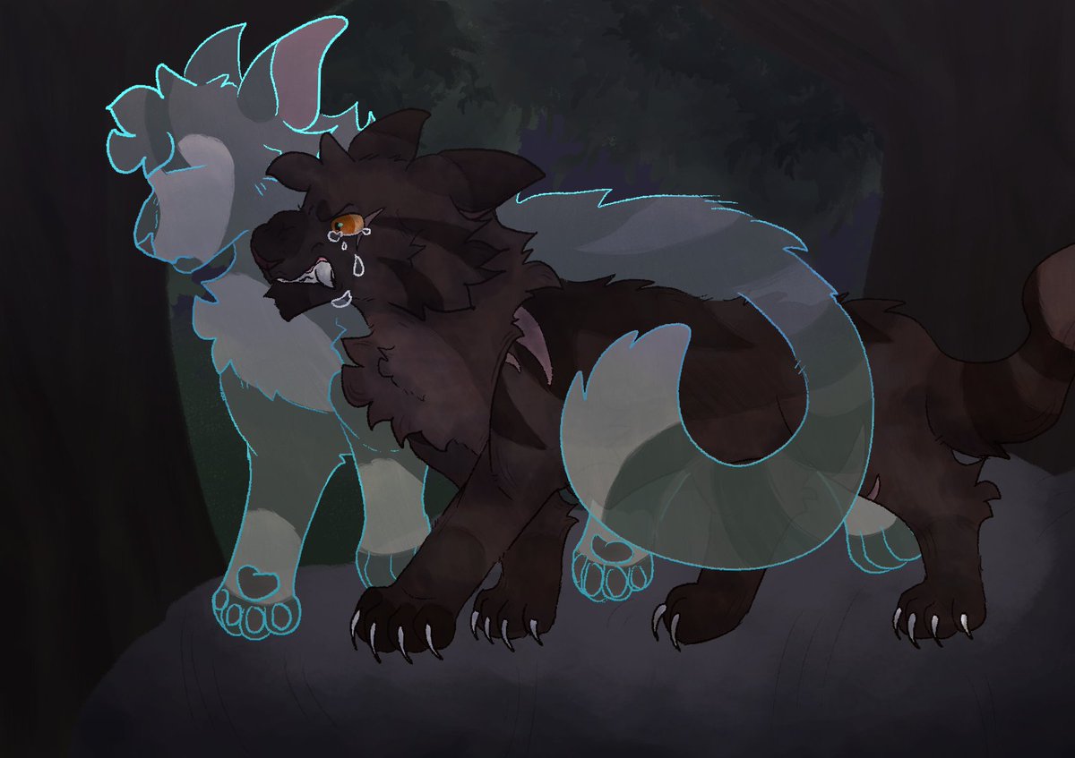 rokiroki_roll's tweet photo. finally finished one of my biggest art pieces yet <3 im proud of this one i really love it

[#warriorcats #oakstar #birchface] https://t.co/jJ9zaYpO6I
