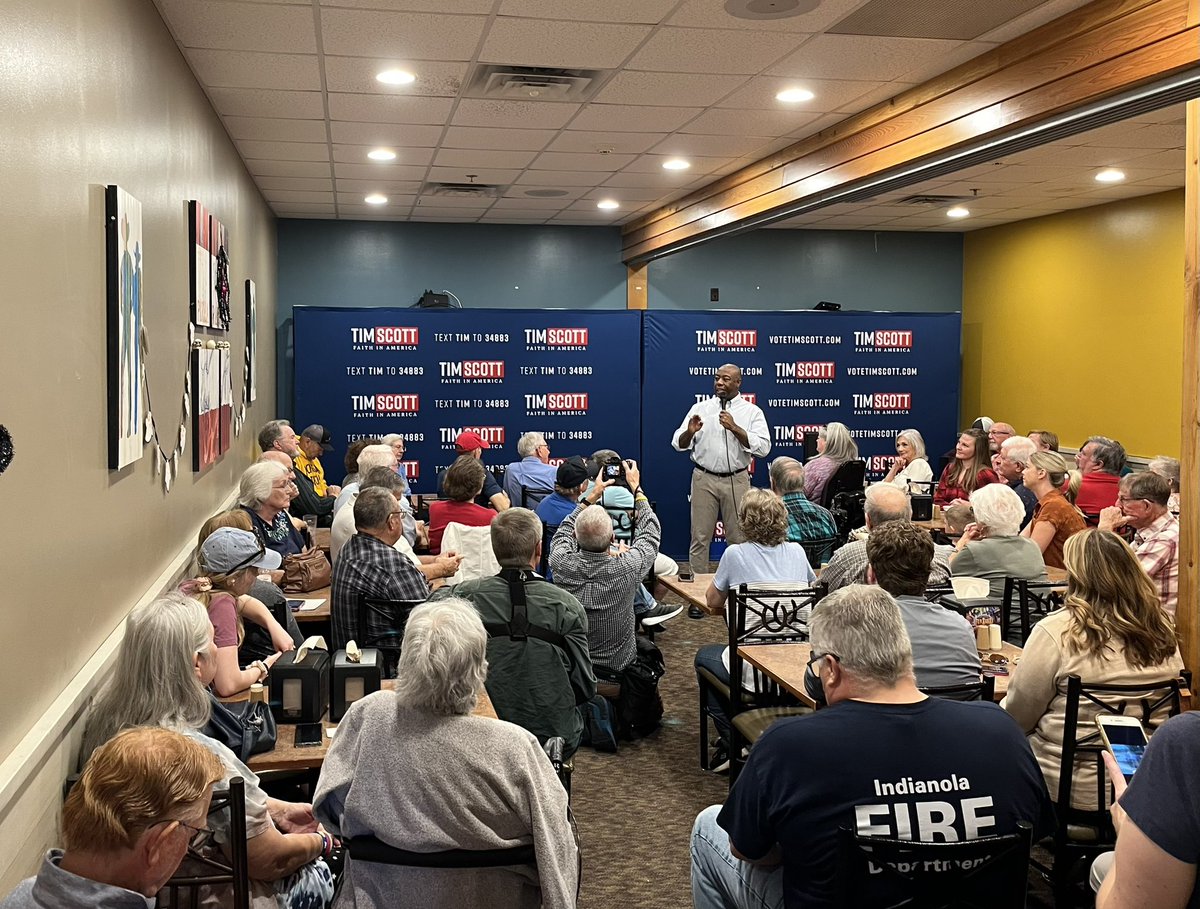BryceHingst's tweet photo. 📍Indianola
📍Creston
📍Griswold

The Good News Tour is off to a hot start as Tim Scott answers the questions that are top of mind for Iowans. 

@TIMPAC2024 https://t.co/HzghmEMLju