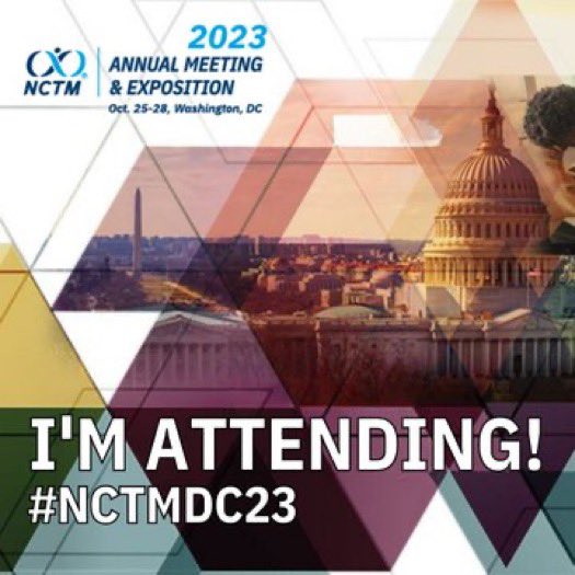 I cannot wait to see you @NCTM!!! If you’re around come say hello @AEF_Program booth 105. I’m also going to try & attend as many sessions as I can. You can catch @RKNomura & I presenting a burst on Friday @ 11:30 am. Come have fun, play games, & explore some resources with us.