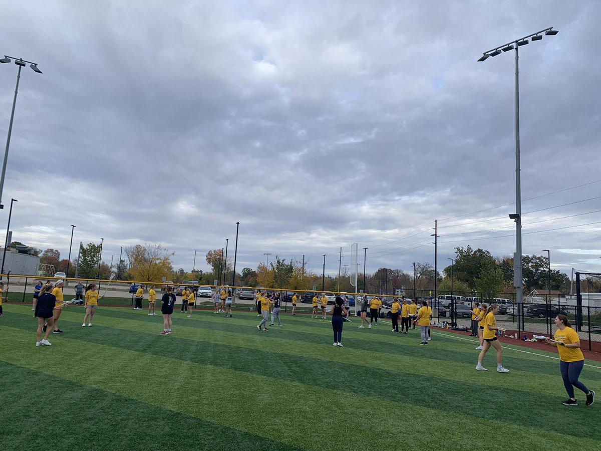 Tonight we switched roles with <a href="/mmu_wlax/">MMU Women's Lacrosse</a> taught each other the basics of softball &amp; lacrosse!🥍🥎. Go Stangs🐎 #stangfamily