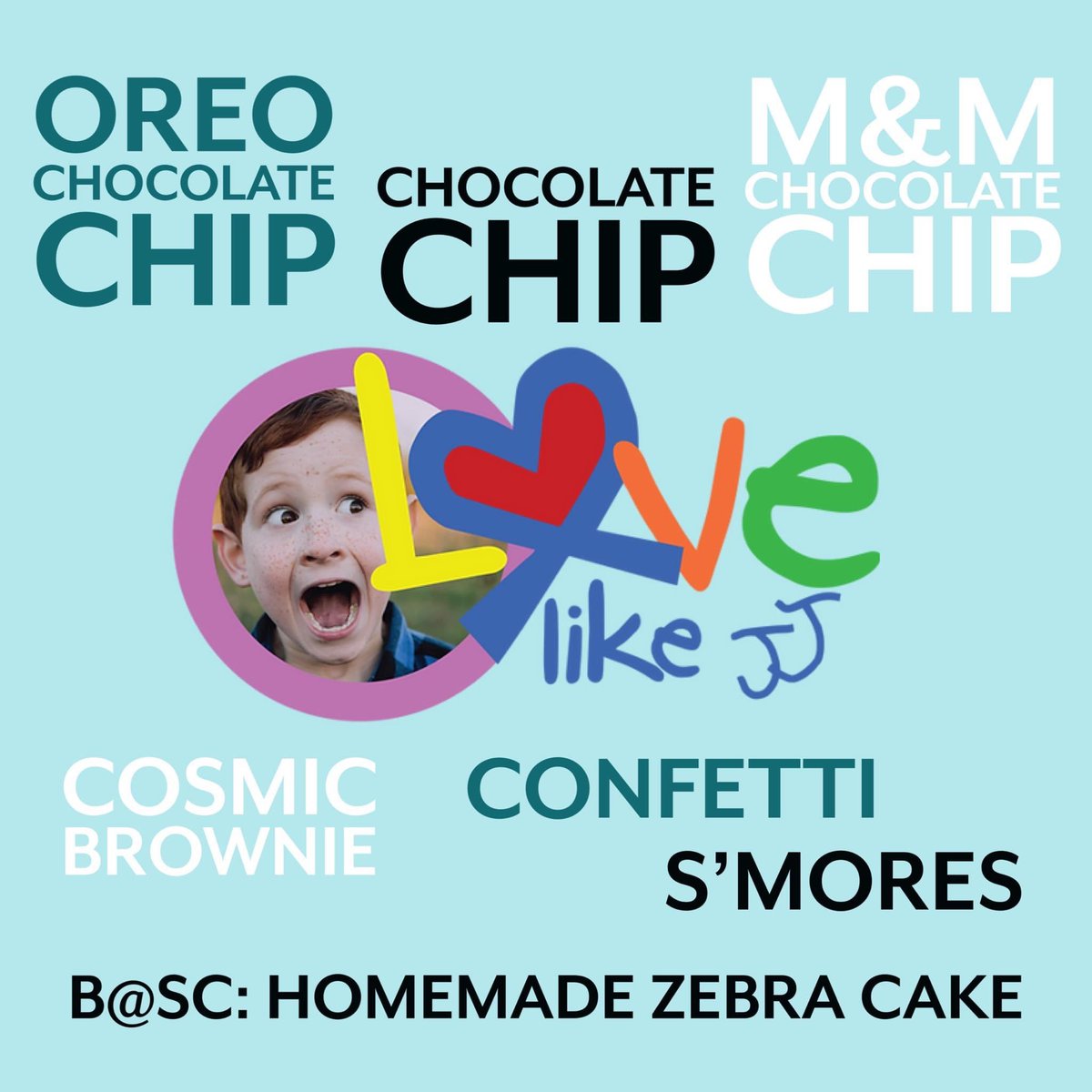 LOVElikeJJ's tweet photo. This week is LOVE like JJ week at CincySammys 
Stop in all week, grab some delicious cookies, and 10% of sales will be donated
Also, don't forget this Friday is Family Game Night! 4-9. Stop in, grab some cookies and play a game!

#lovelikejj #jjs12thbirthday https://t.co/m0aktbG8ew