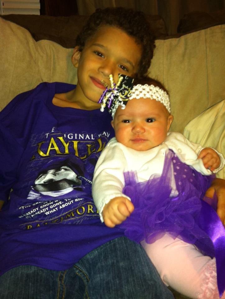belles723's tweet photo. @Ravens @Ravens she has been representing  since birth.  Her big brother and her both https://t.co/9eRkEHSBnr