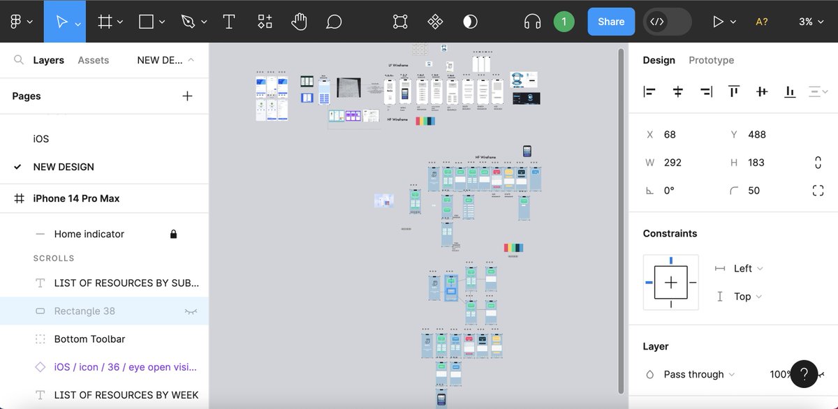 builtingrowth's tweet photo. #100DaysOfCode @theSchoolOfCode Day 31 - Used @figma to create wireframes of our SoC course materials app. Started with low fidelity mock ups, then split into two sub teams. My teammates created high fidelity UI designs using @coolors_co for colour themes https://t.co/oOyqwpKyAd