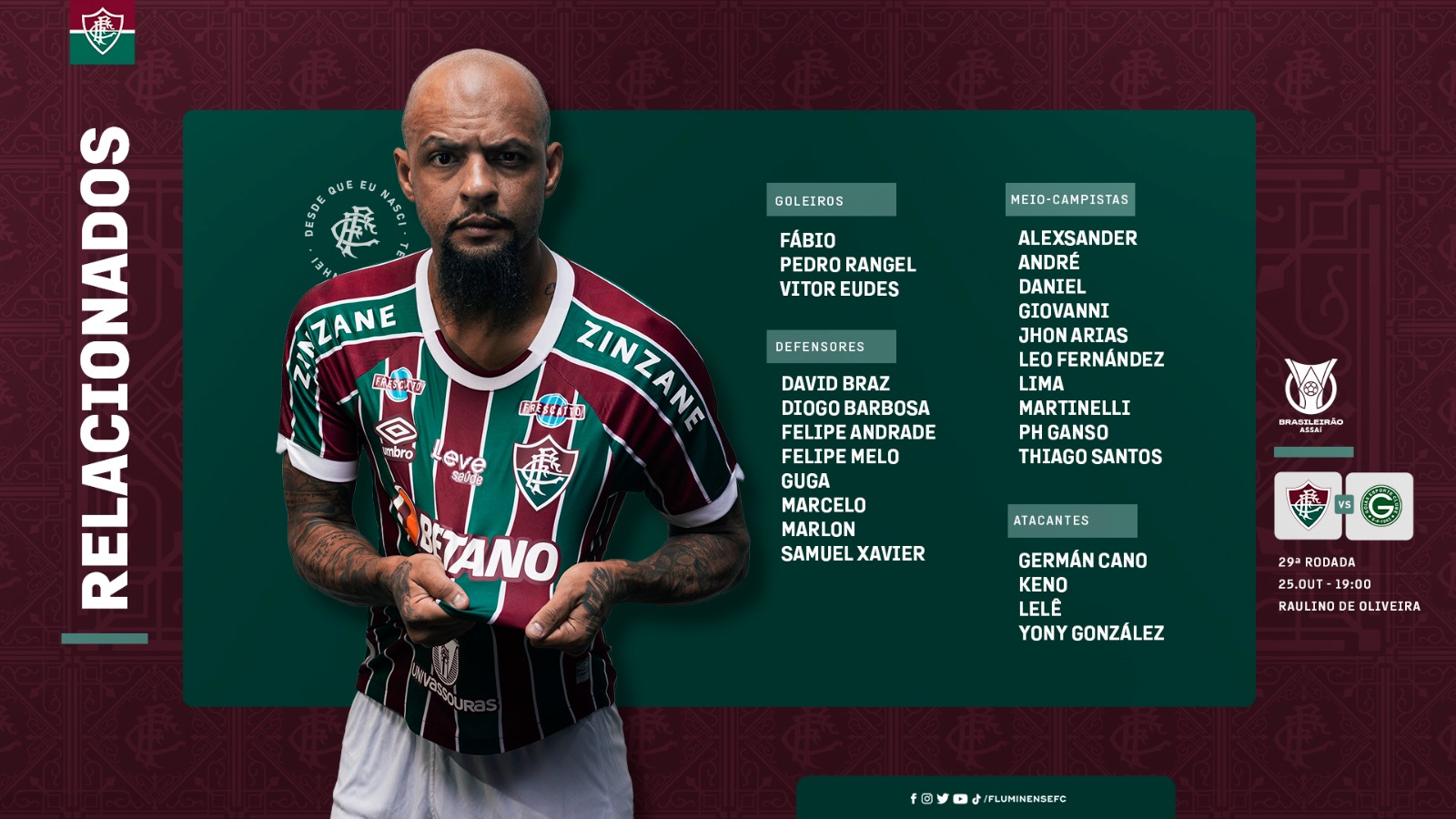 Fluminense larga atrás, mas se recupera e vence o Goiás com autoridade no Raulino de Oliveira, Fluminense