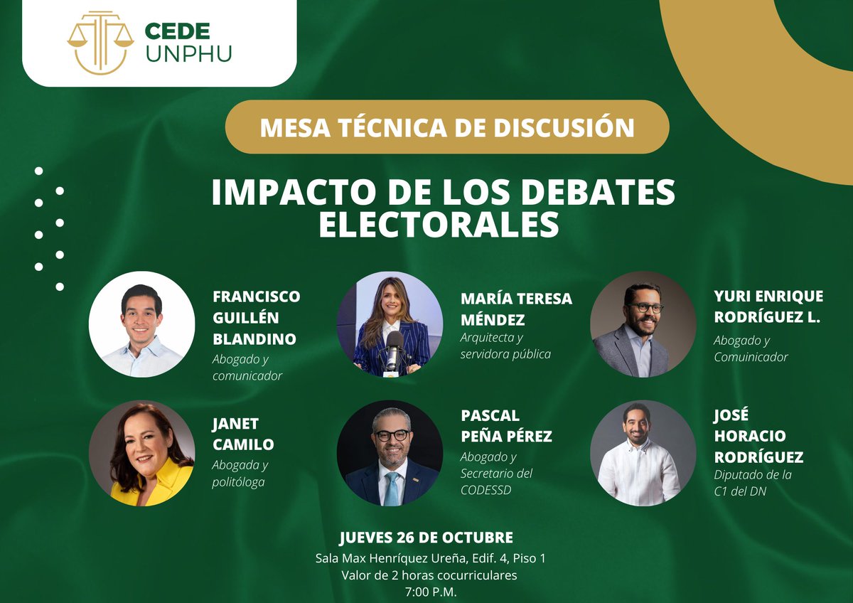 Comité Estudiantil de Derecho UNPHU tweet media