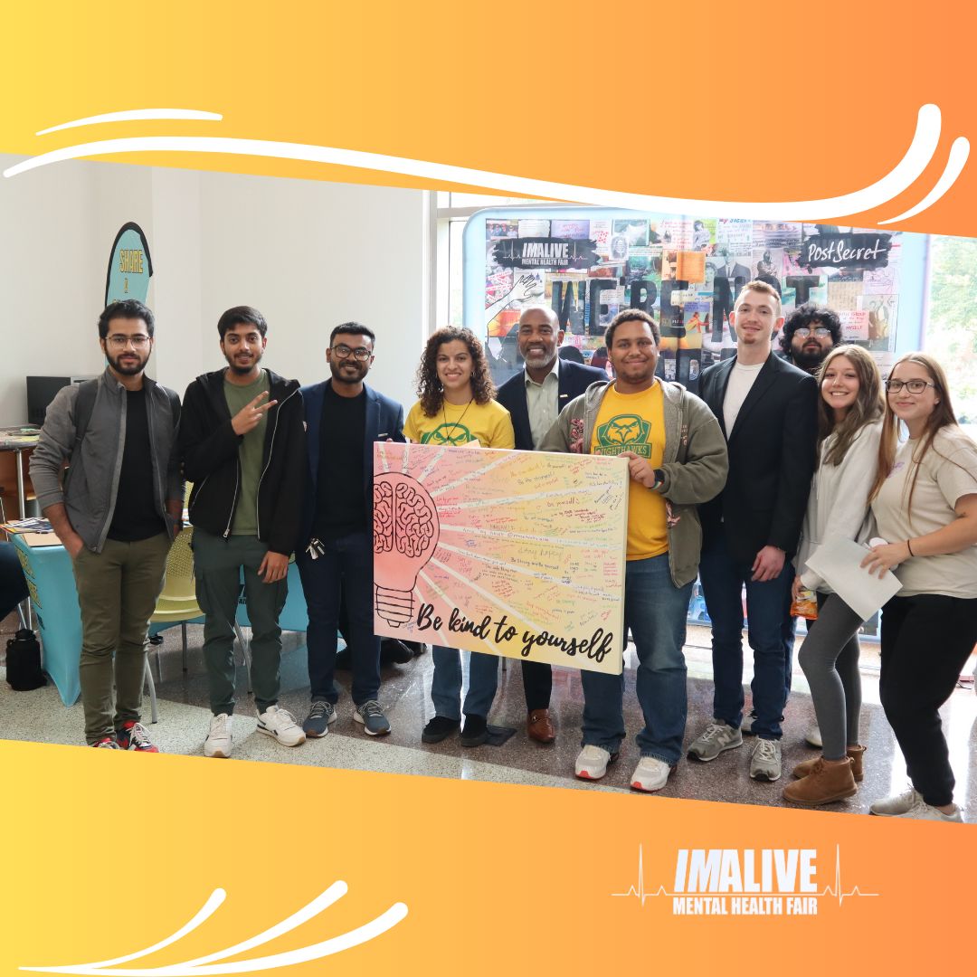 Dr. Richmond Hill, Provost of <a href="/NOVAWoodbridge/">NOVA Woodbridge Campus</a> participated in the #IMALIVEMentalHealthFair for the second year. The event was made possible thanks to NOVA @wo_studentlife team and featured 20+ clubs and community partners. 
#wellnessevent #BoldlyNova @novacomcollege @degyent