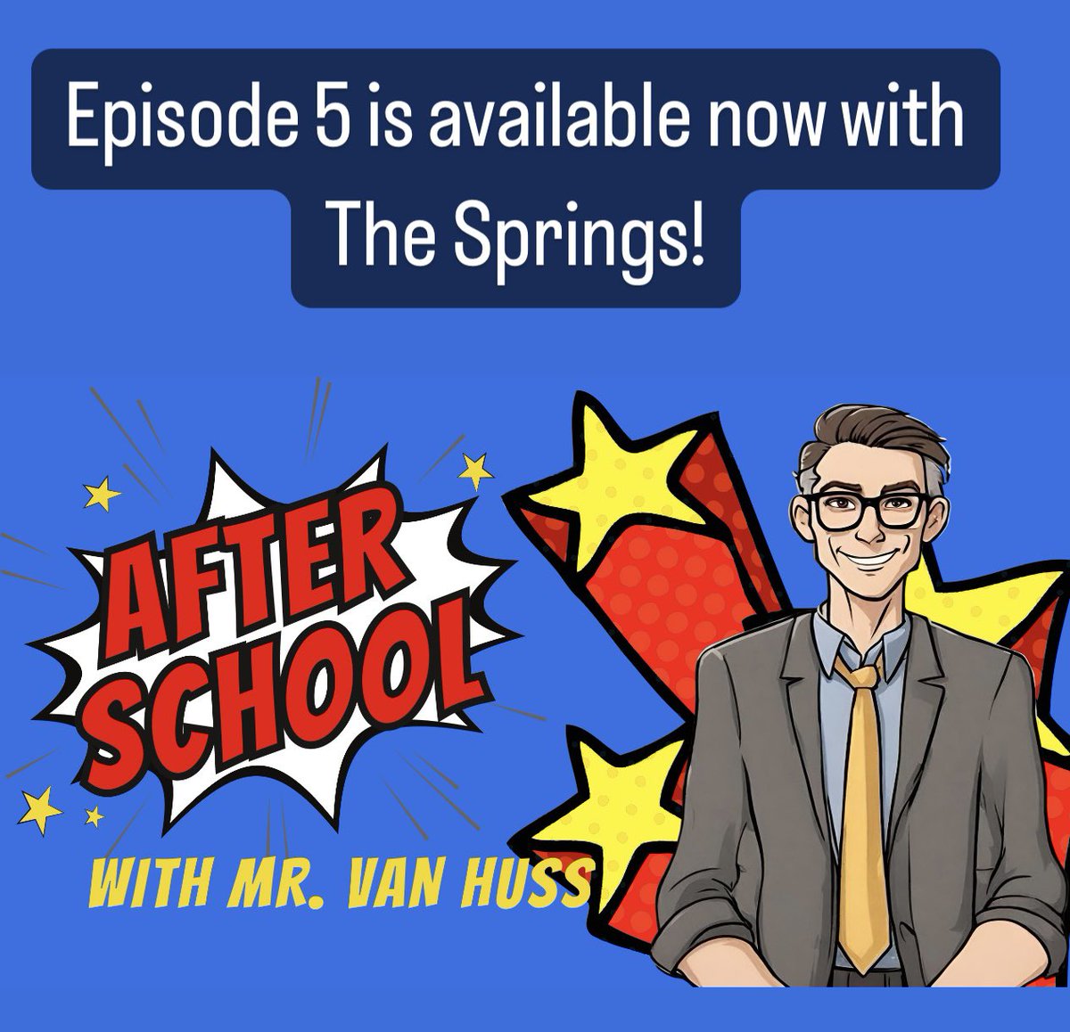 Drew Van Huss (@drewvanhuss) on Twitter photo Make sure to check out episode 5 of “After School with Mr. Van Huss”featuring my friends, The Springs! <a href="/TheSpringsBand/">T H E S P R I N G S</a>
youtu.be/ndCTr_REBrk?fe… Make sure to check out episode 5 of “After School with Mr. Van Huss”featuring my friends, The Springs! <a href="/TheSpringsBand/">T H E S P R I N G S</a>
youtu.be/ndCTr_REBrk?fe…