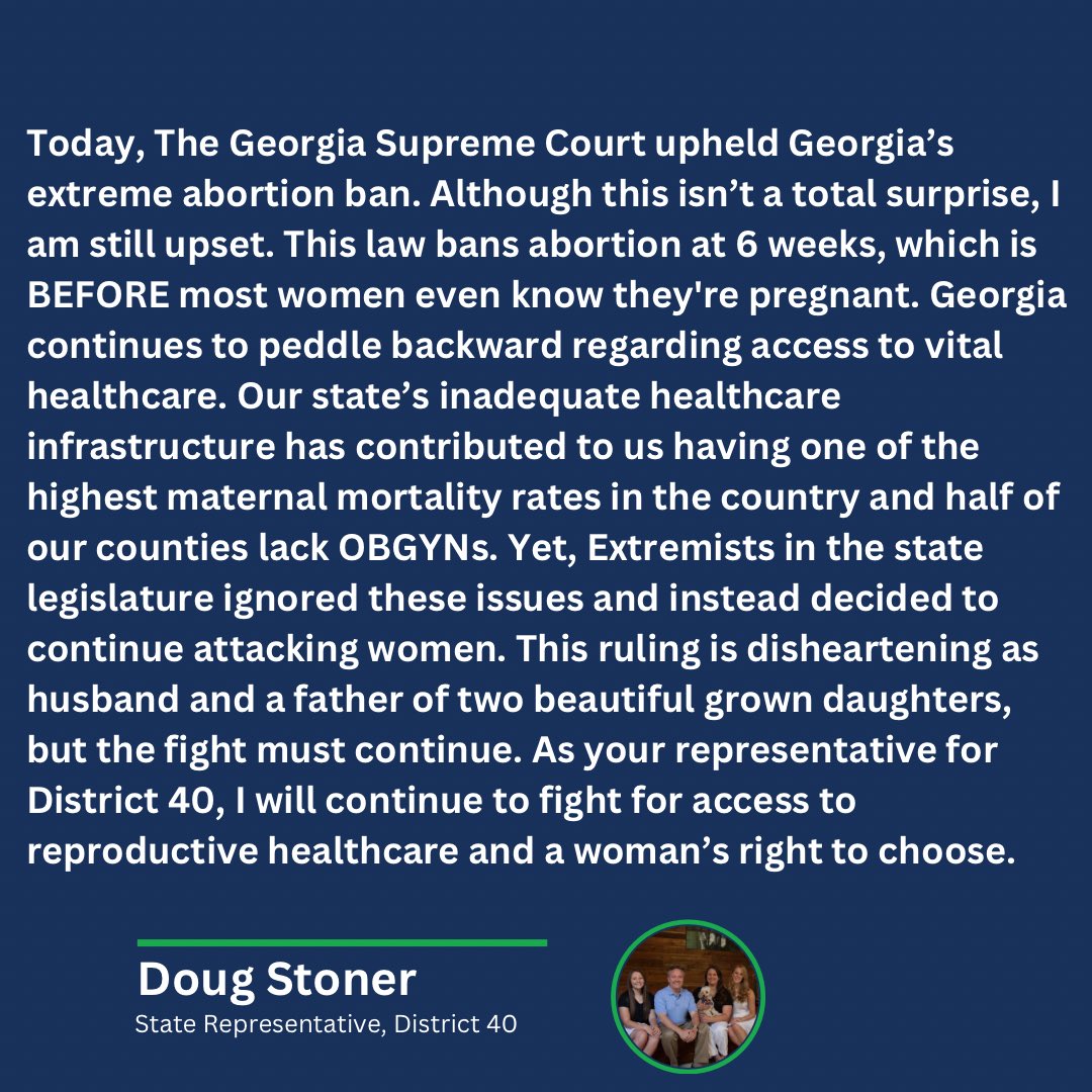 My Statement about today’s ruling from the GA Supreme Court. #gapol