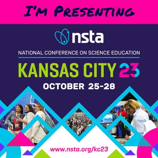ManVsTeaching's tweet photo. Excited for the @NSTA conference in KC this week. I’ll be presenting not once, not twice, but THREE times. Excited to share about @jtsdnixa and our science journey. 🙌#STEAMazing https://t.co/peZO7Ajyr8