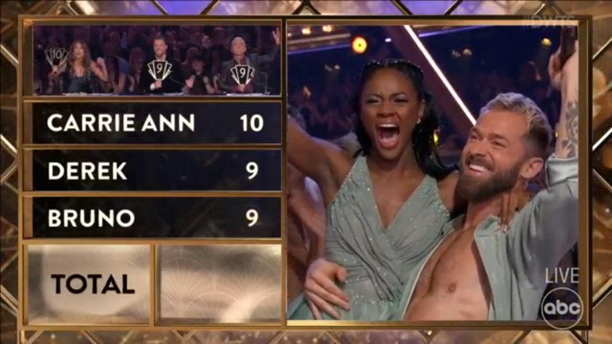 THE FIRST 10 FROM CHARITY AND ARTEM!!! #DWTS