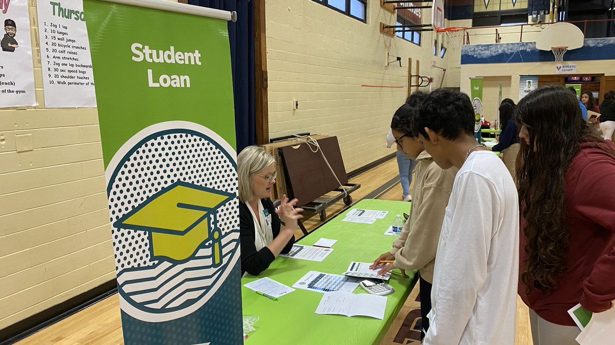 MarshallUsd259's tweet photo. Reality U fun for our 8th graders!! Thank you to all the volunteers &amp; presenters who came out to help make this event a success!! Some students were in shock to complete the process &amp; have the reality of seeing just how expensive life.#WPS #RealityU #futureready @WichitaUSD259 https://t.co/PiCvbnJpH0