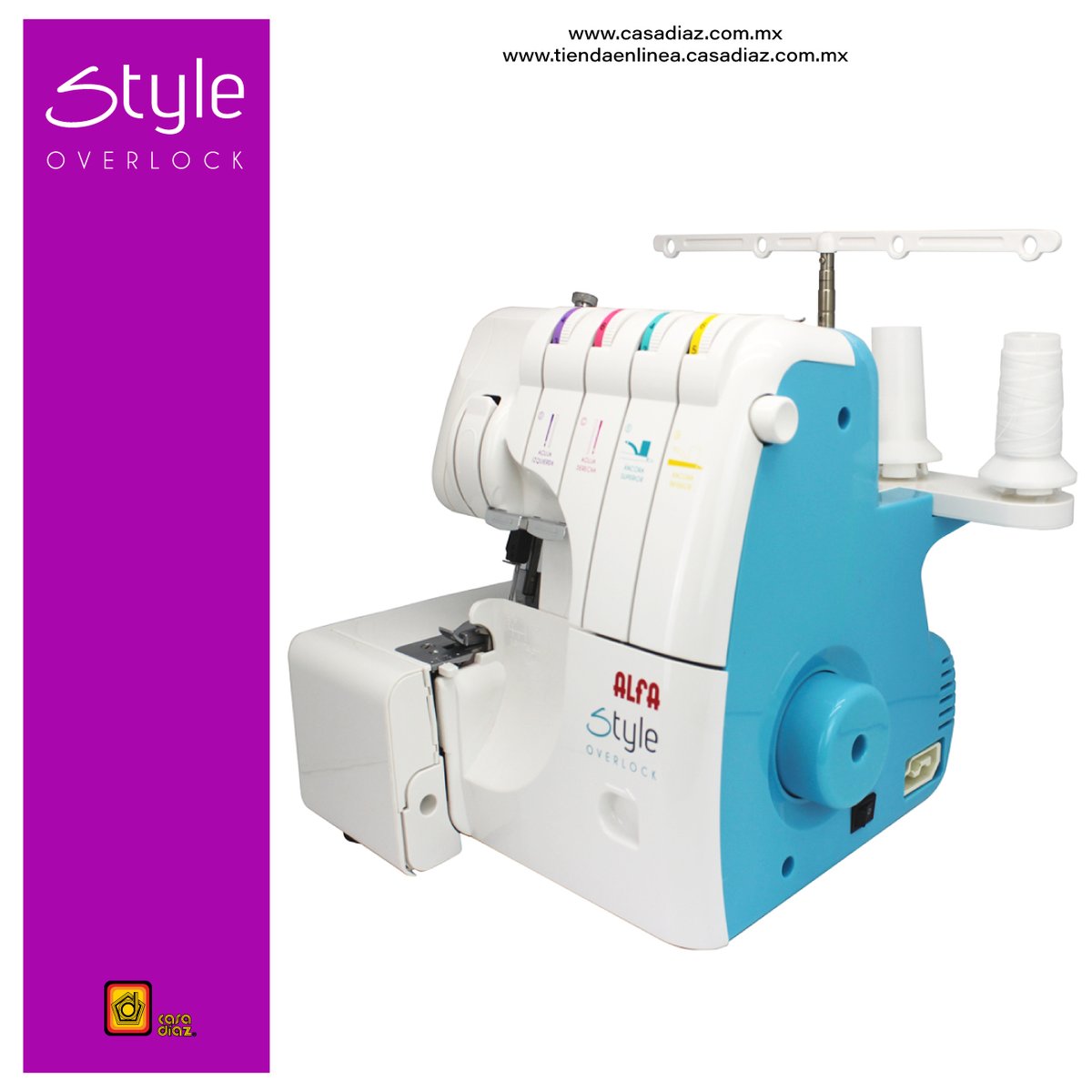 CasaDiazMX's tweet image. Si buscas una #overlock doméstica de 4 hilos; #Alfa tiene estas dos excelentes opciones para ti 👉 casadiaz.com.mx/busqueda?produ…