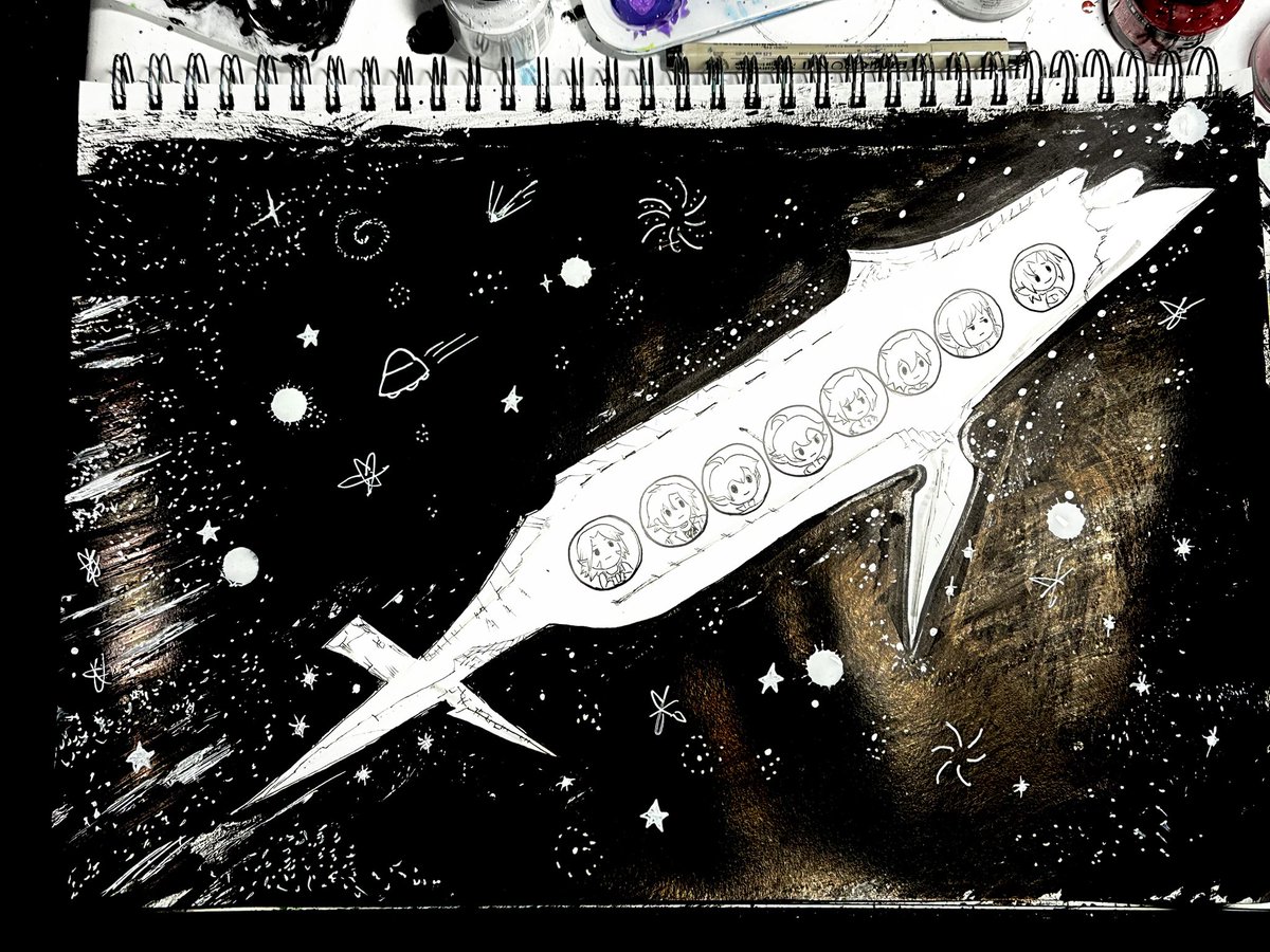 Aetherial_Inker's tweet photo. Day 24 Space https://t.co/piPSyvm566