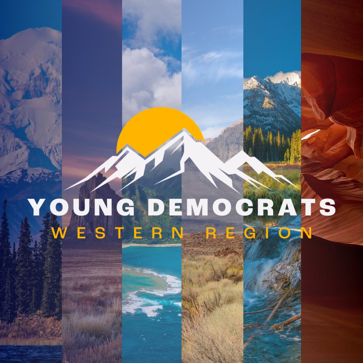 ydawestern's tweet photo. Welcome to the Western Region’s ✨official✨ Twitter! We are so excited to showcase the good work being done by young Democrats across the West.

Share this page, follow along, and tag us! 🌊🌲🌺🌵🏔️ https://t.co/37GWGX0lmT