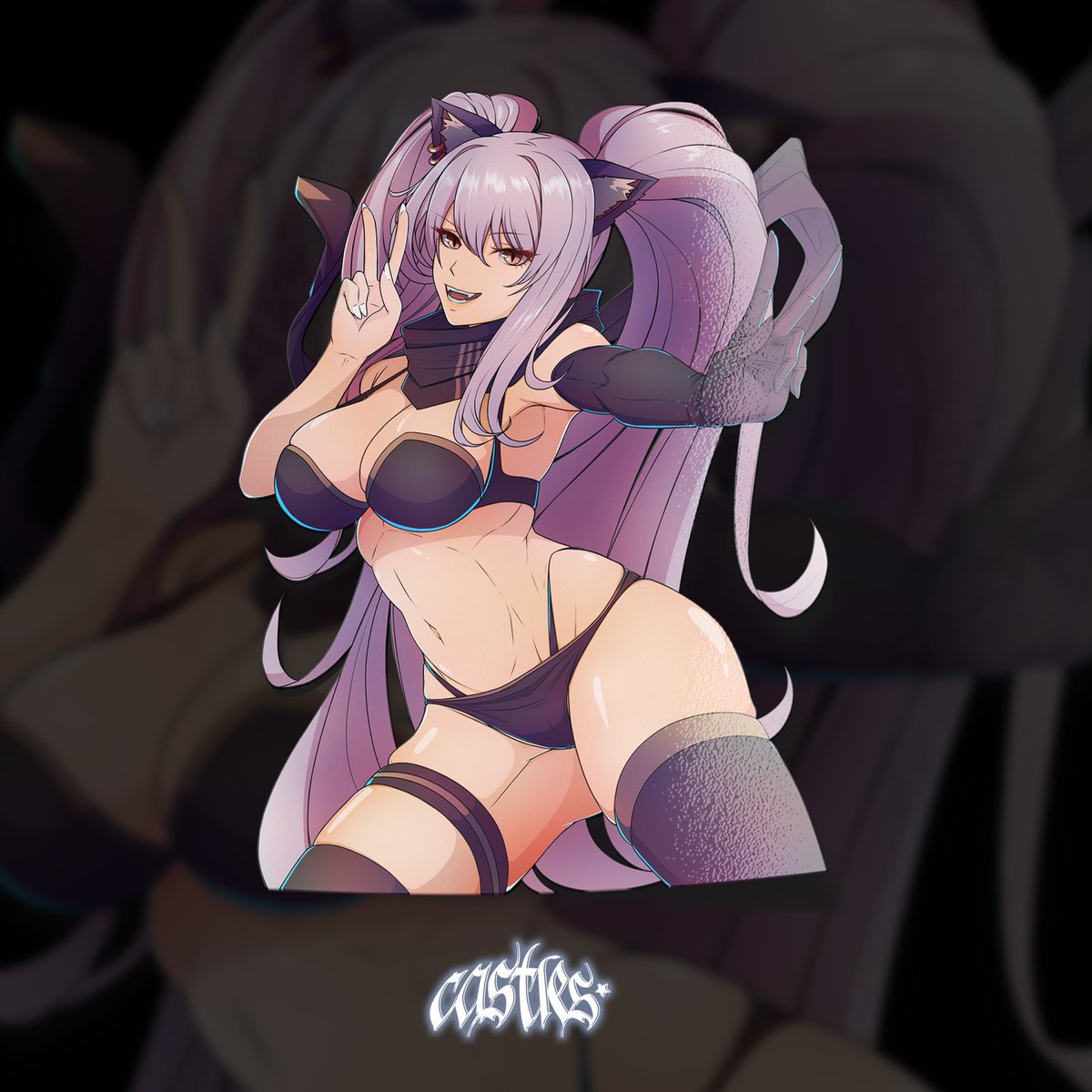 Cxstlez's tweet image. New stickers dropping this week featuring the new cowgirl OC!