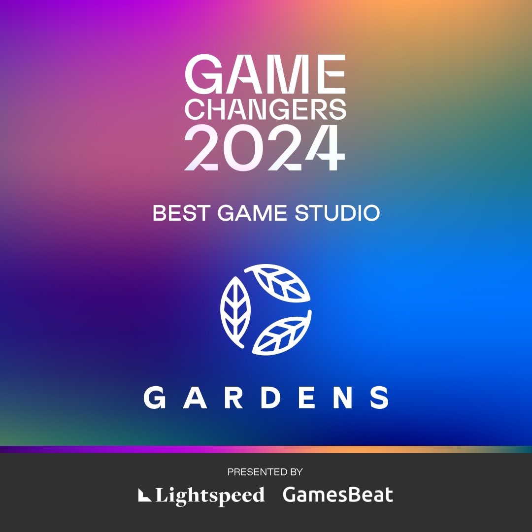 Honored to be named Best Game Studio at Game Changers 2024 and to be mentioned alongside so many amazing teams! 

Thank you to <a href="/lightspeedvp/">Lightspeed</a> and <a href="/GamesBeat/">GamesBeat</a> and everyone who voted for us!🌳