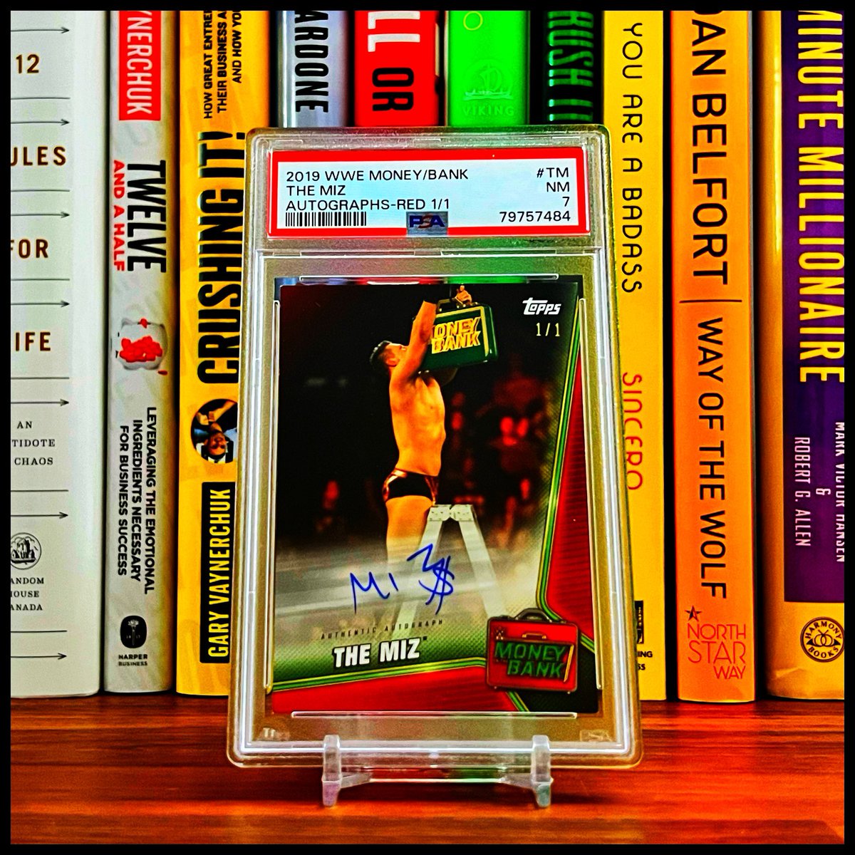 StackinGemz's tweet photo. ✅ The Miz 2019 Topps WWE “Money in the Bank” Autographs Red 1/1.🔰

♥️ PSA 7 RED 1/1.

“Awesome” - @mikethemiz

——

#stackingemz #themiz #wwe #wwecards #wwf #wcw #wwecollector #sportscards #tradingcards #checkoutmycards #highendcards #showyourhits #thehobby https://t.co/VGMssqdot8