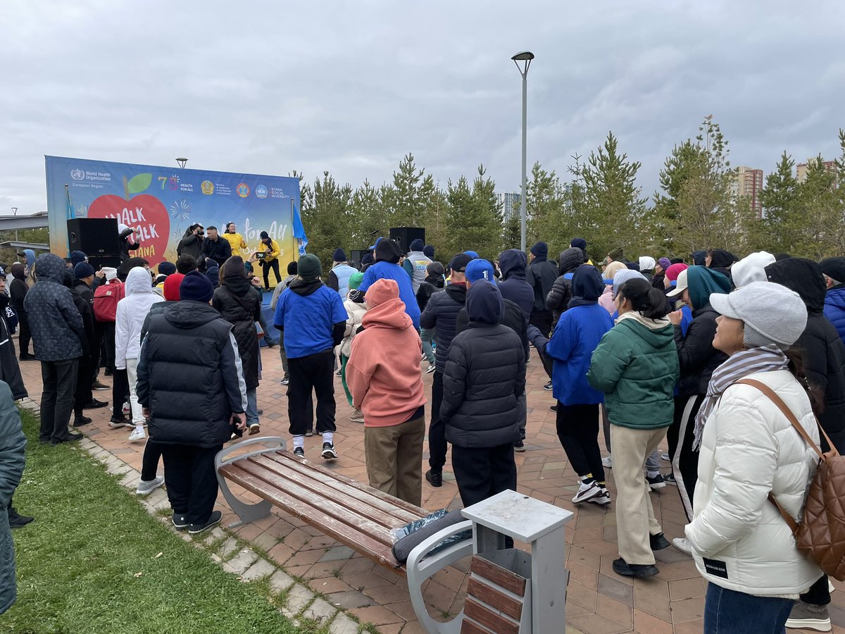 It was great Sunday. To start important week for region with walk (and run), talk and meeting old and new friends - advocates for change in Health delivery in the European region