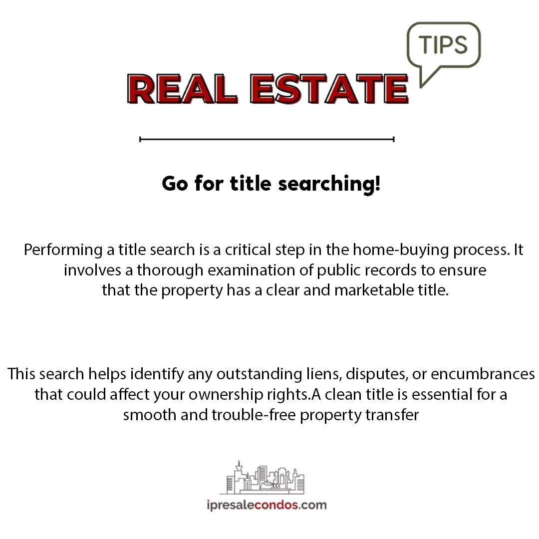 ipresale's tweet photo. Don't skip the title search when buying your dream home. It's your shield against hidden surprises and ensures a clear path to homeownership. 🔍🏡 https://t.co/HEfOM2qmWg