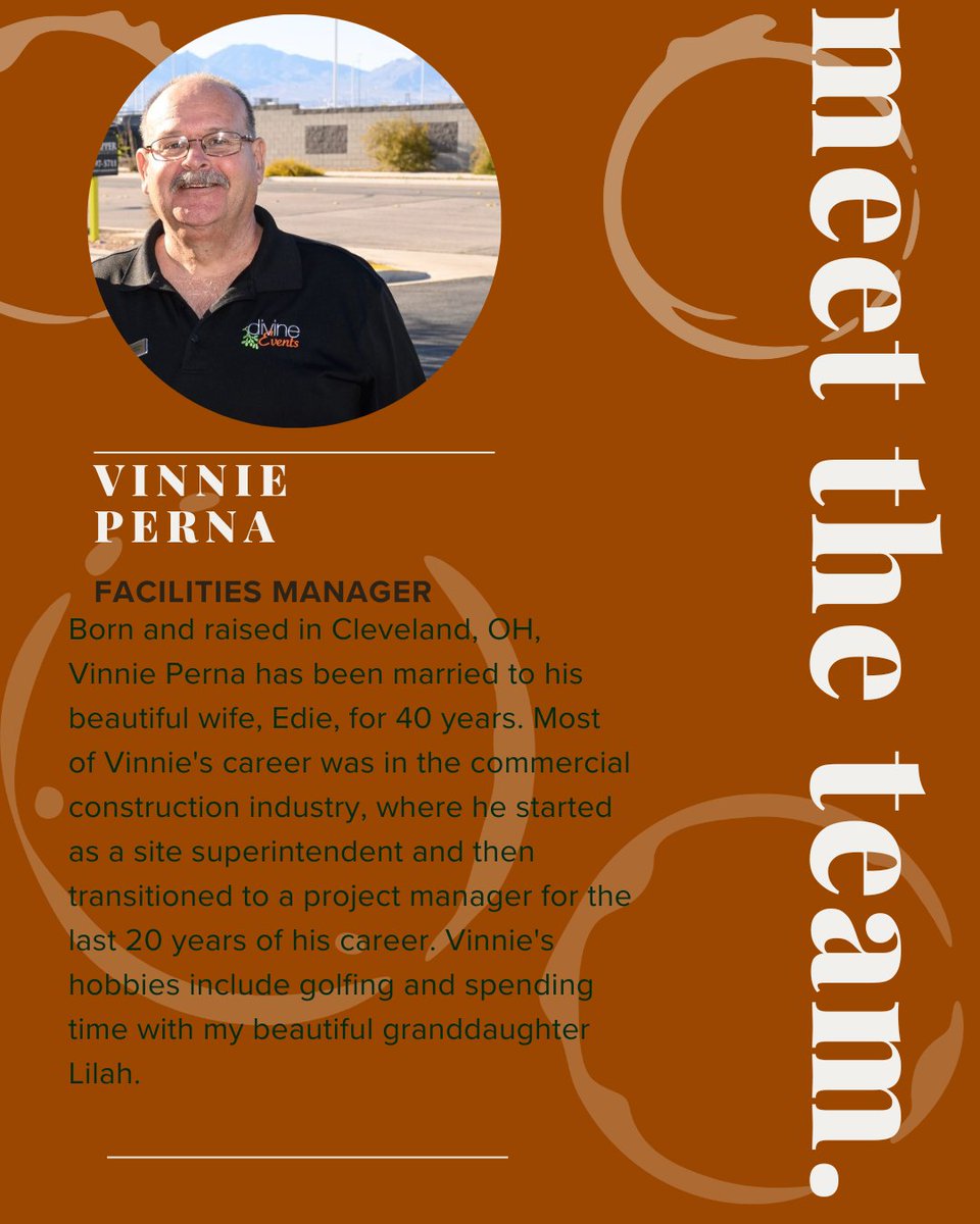 DivineEvent's tweet photo. Vinnie contributes daily to the smooth functioning of our operations while maintaining a friendly, family-oriented atmosphere. He is a valued member of Divine Events, and we sincerely appreciate his contributions to our team. #best #lasvegas #catering #team #divineeventslv https://t.co/aBBaRDLrbZ