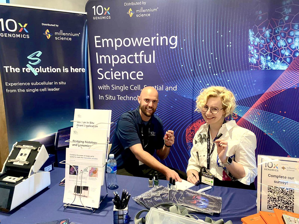 mscienceaustnz's tweet photo. Ready? Steady! Go!
We are here at #ozsinglecells - national singe cell celebration conference!
Visit our @10xGenomics booth and let’s chat! Nails branding optional but encouraged!
@ozsinglecells https://t.co/FyQso0rFXp