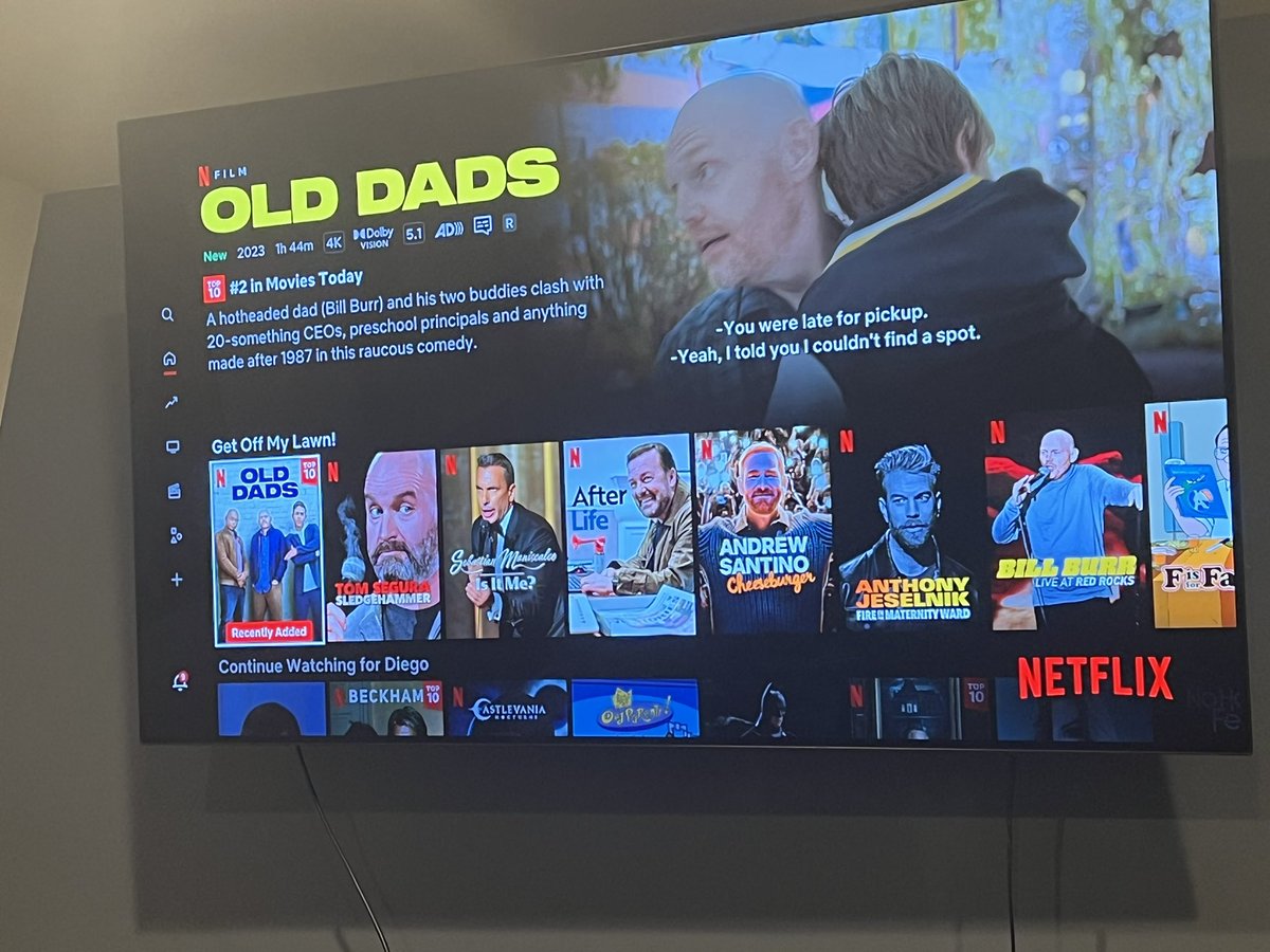 wineandzoloft's tweet photo. @tomsegura FYI Netflix has your special second in the queue in their "angry dad" section https://t.co/uAjcEDQUNl