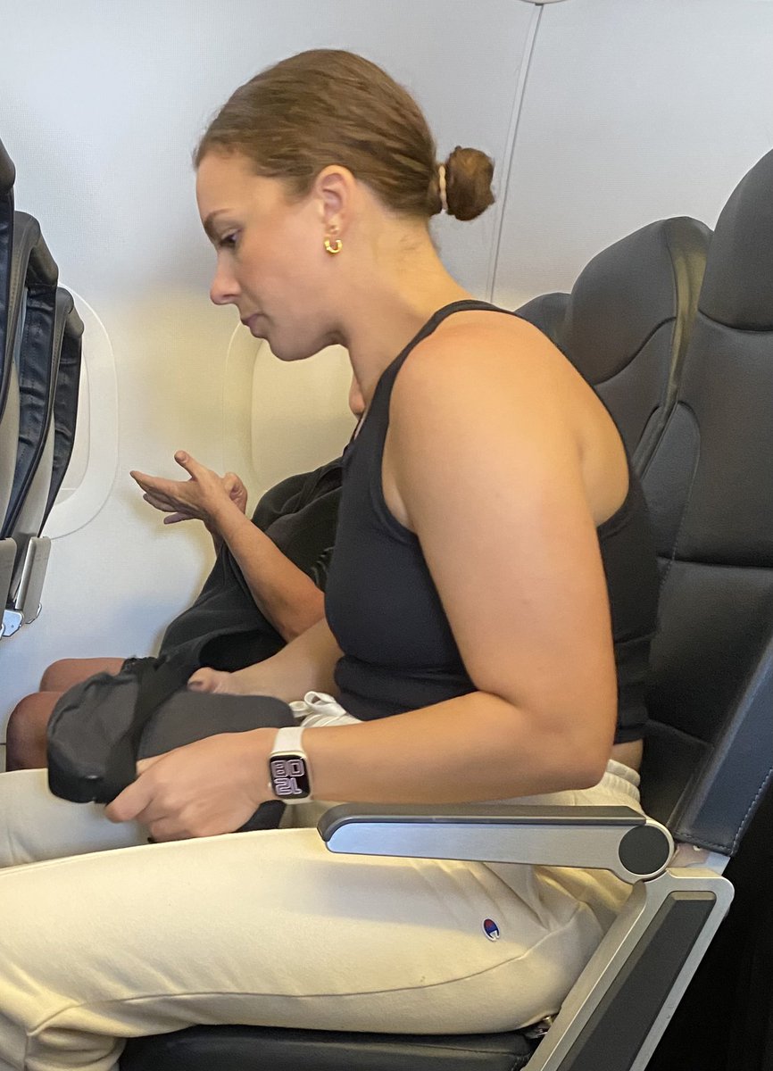 This is how my wife dressed for our flight today and I can’t wait for her to let me know which one of these motherfuckers isn’t real