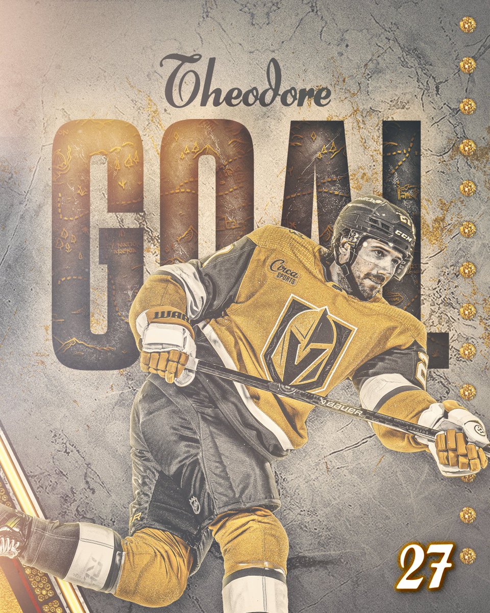 SHEA THEODORE WITH 32.5 SECONDS TO GO IT'S A 3-2 LEAD FOR YOUR VEGAS GOLDEN KNIGHTS