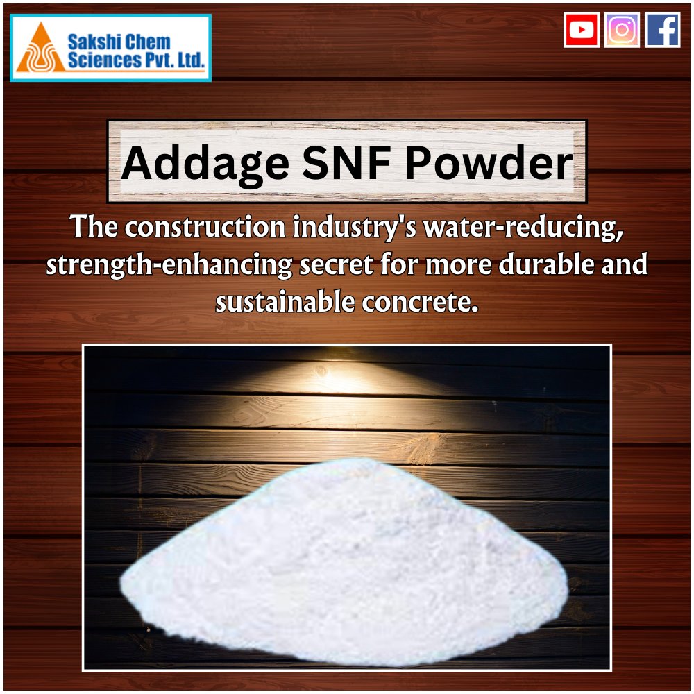 Dusri_Baat's tweet image. Uncover the construction industry&apos;s secret weapon for stronger, more sustainable concrete - Sakshi Chem Sciences Pvt. Ltd.&apos;s SNF Powder. 
.
#SakshiChemSciences #constructionchemicals #addage #SNFpowder #nagpurconstruction #export
.
Whatsapp : wa.me/+919422308713