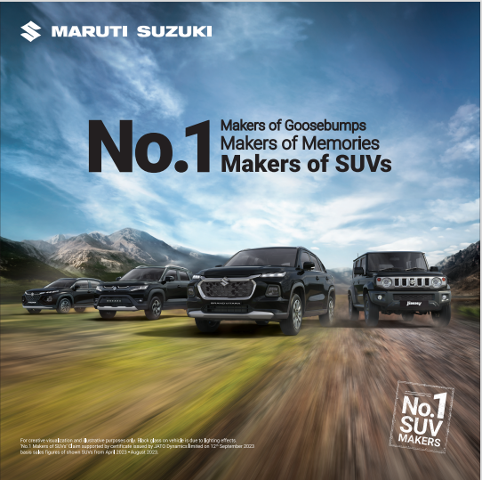 explorermayankA's tweet photo. Really appreciate the variety of choices that Maruti Suzuki is offering in its SUV lineup. Lovely to see offroading tech like AllGrip Pro making its way here!
#No.1MakersOfSUVs #MarutiSuzuki
https://t.co/kjlSnP76Li https://t.co/wbsceClCQn