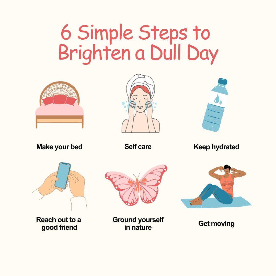 AromaMagicIndia's tweet photo. Don't Let a Dull Day Get You Down!
Brighten Up Your Dull Day with These 6 Simple Steps for a #RefreshingChange ✨
#WellnessWednesday #BOOST #wellness #selfcare #Management #MentalHealthMatters #Wednesdayvibe #HealthTips #DayBreak https://t.co/GfJFQka8G5