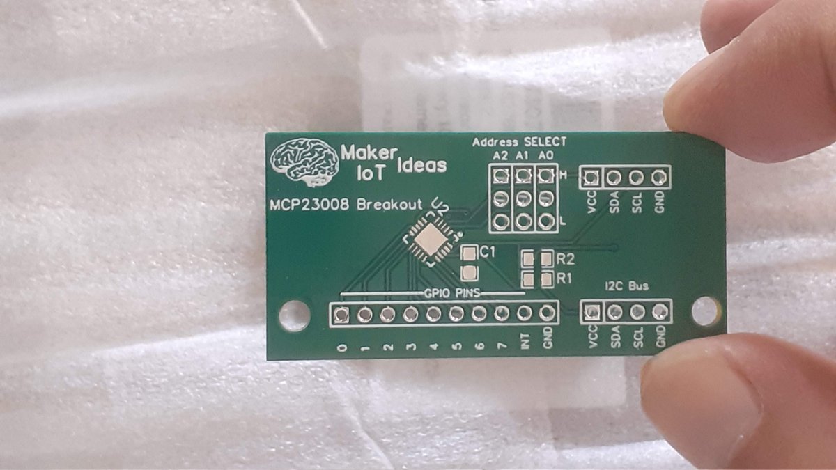 JeanRedelinghu1's tweet photo. An easy-to-use MCP23008 breakout, designed to be used while prototyping rev 2.0 of my Xiao RP2040-based Mouse.

https://t.co/tel8hdWOuJ

#pcbway
#makeriot2020
#microchip
#diyelectronics https://t.co/alGVN3IPDD