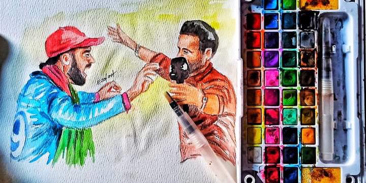 IrfanPathan's tweet image. This is so beautifully made by an Afghan fan. ❤️ ❤️ #love