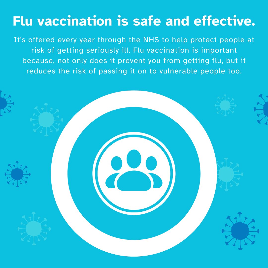 Have you had your flu jab yet? You may be invited via text or post to book an appointment. If you have not received an invite, you can contact your GP.

For more information, go to nhs.uk/conditions/vac…

#FluVaccine #FluVaccination #FluJab