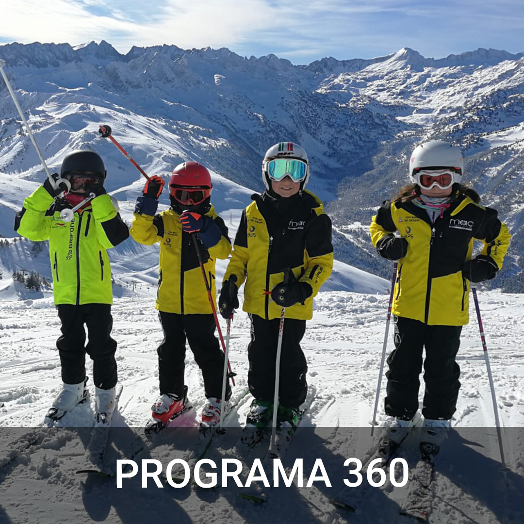 MACBaqueira's tweet photo. Programa 360
4 a 6 años: Aprenderán las bases de Esquí y Snowboard.
6 a 7 años: Asentarán las bases del Esquí freestyle y Freeride. Iniciación al Snowboard, disciplinas freestyle, freeride y SBX.
8 a 9 años: Iniciación a los programas de competición dentro del Esquí o Snowboard. https://t.co/CE5vT7GQXc