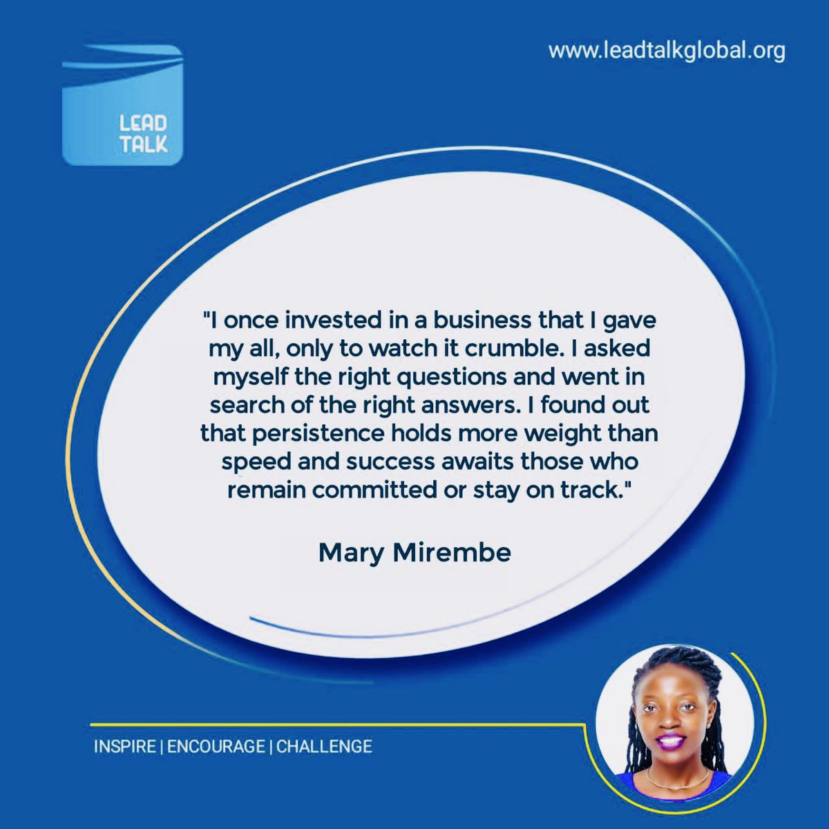 Iammikeoladipo's tweet photo. Lead Talk with Mary Mirembe
#LeadTalk #KeynoteSeries #Inspire #Encourage #Challenge #Lead #Global https://t.co/flx0T9rLBI