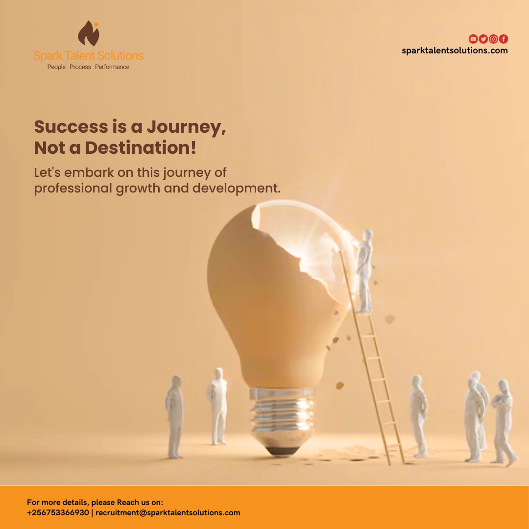 sparkTsolutions's tweet image. Success is a Journey, Not a Destination! Let&apos;s embark on this journey of professional growth and development. Whether it&apos;s upskilling, networking, or honing your leadership skills, we&apos;ve got you covered. Let&apos;s make strides towards success, one step at a time.
