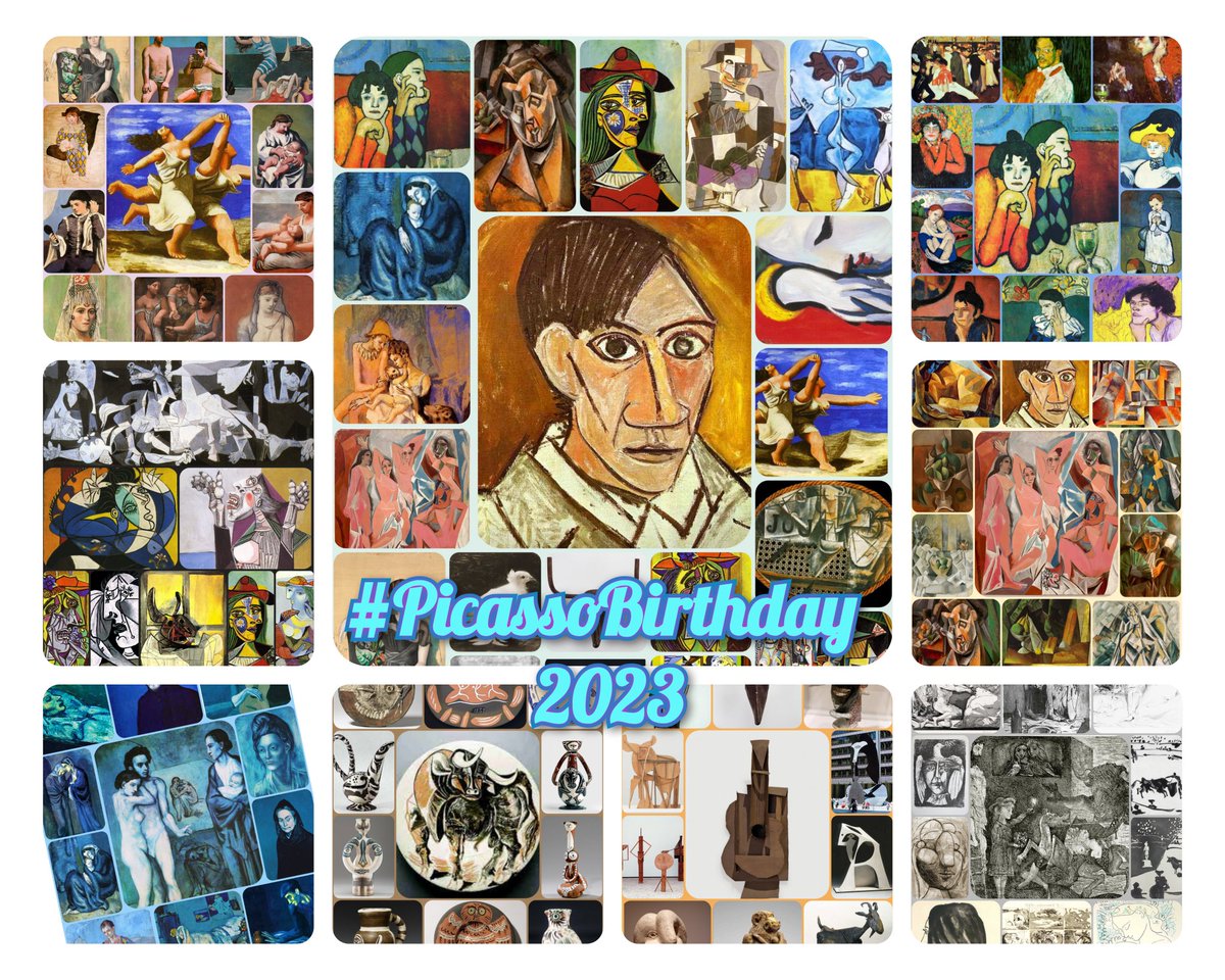 Hoy es el #PicassoBirthday, habría cumplido 142 años 🎂

Como regalo de cumpleaños no quiero un cochazo o un castillo, de esos ya tengo 🤑

Mejor un hilo colectivo del #TwitterCultural con tus obras favoritas del mundo picassiano 🖌️👴🏻

De las 45.000 que hice alguna te gustará...